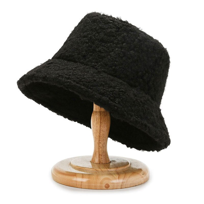 Bob en polaire unisexe pour hiver à doublure chaude forme classique pour extérieur et quotidien