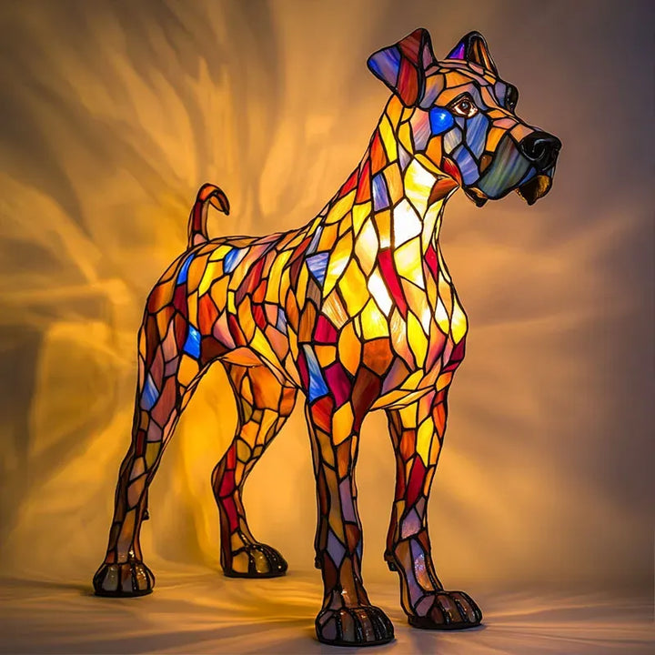 Lampe de chevet LED décorative en bois, motif automnal