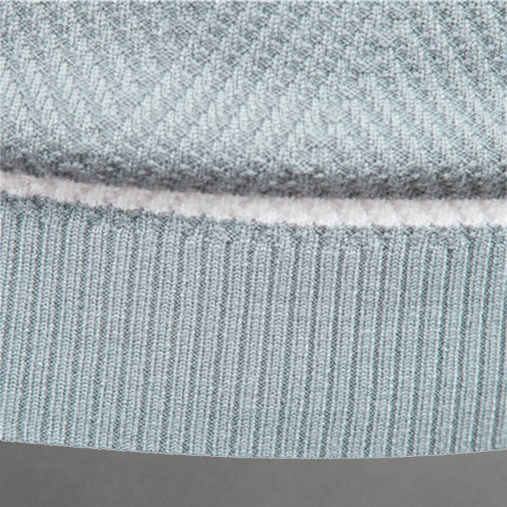 Pull homme rayé en coton à col rond pour l’automne