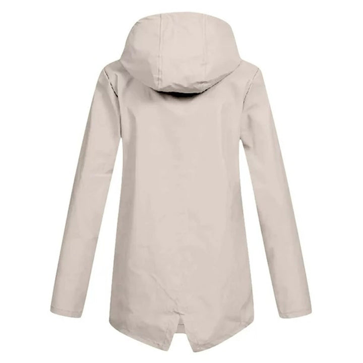 Long hooded raincoat for women - FRANCINE