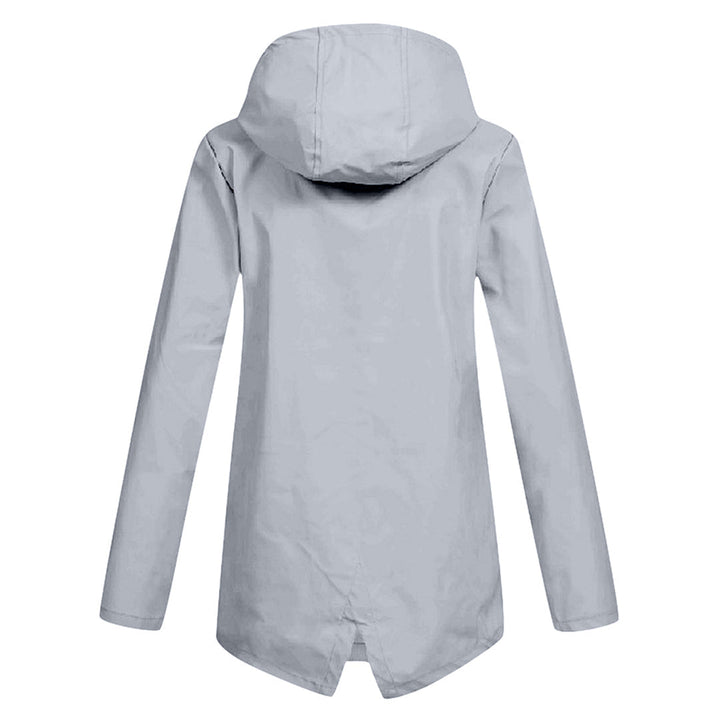 Long hooded raincoat for women - FRANCINE
