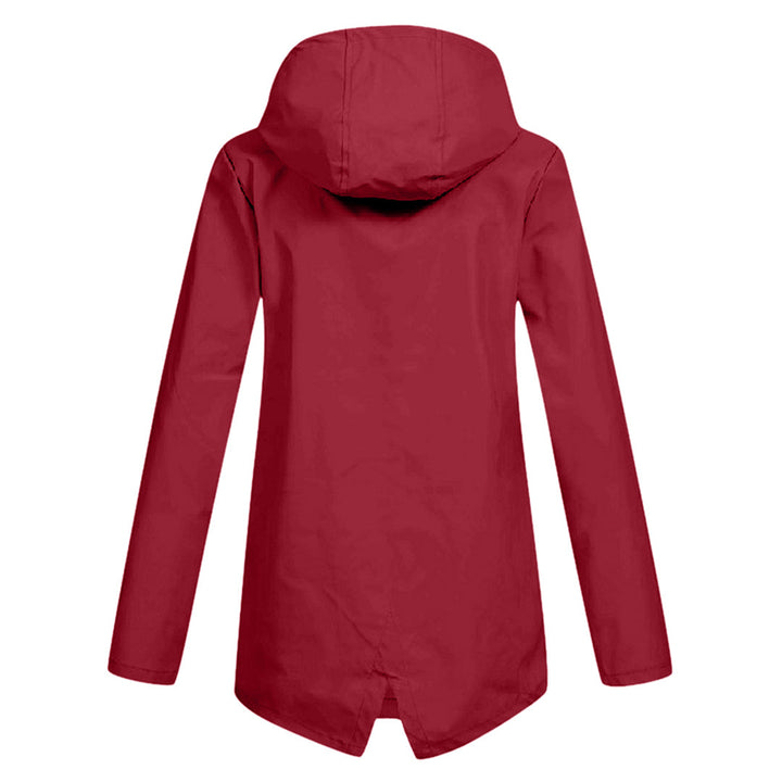 Long hooded raincoat for women - FRANCINE