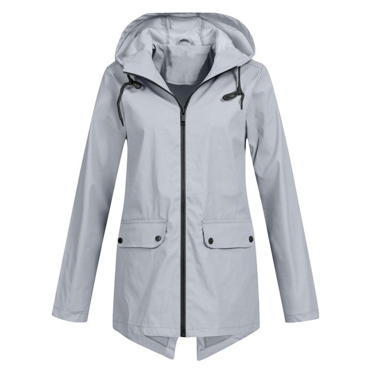 Long hooded raincoat for women - FRANCINE