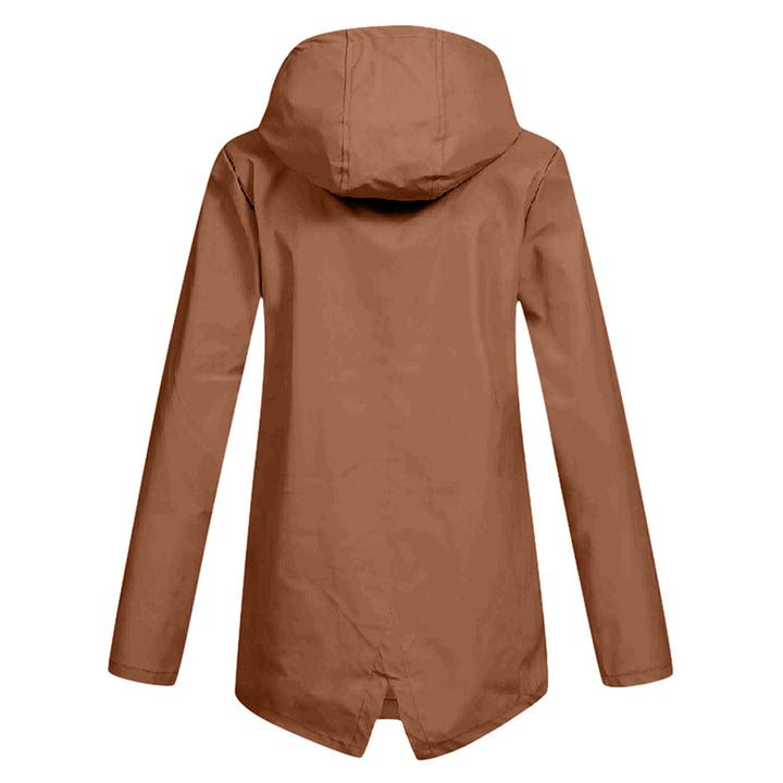 Long hooded raincoat for women - FRANCINE
