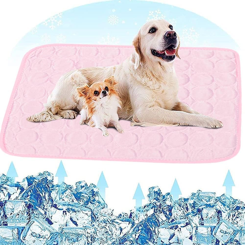 Tapis rafraîchissant pour chien en ice-silk, portable pour la maison et en voyage, été 2026