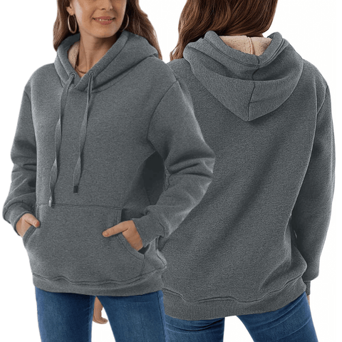 Amélie™ - Felpa con Cappuccio Reversibile in Microfibra