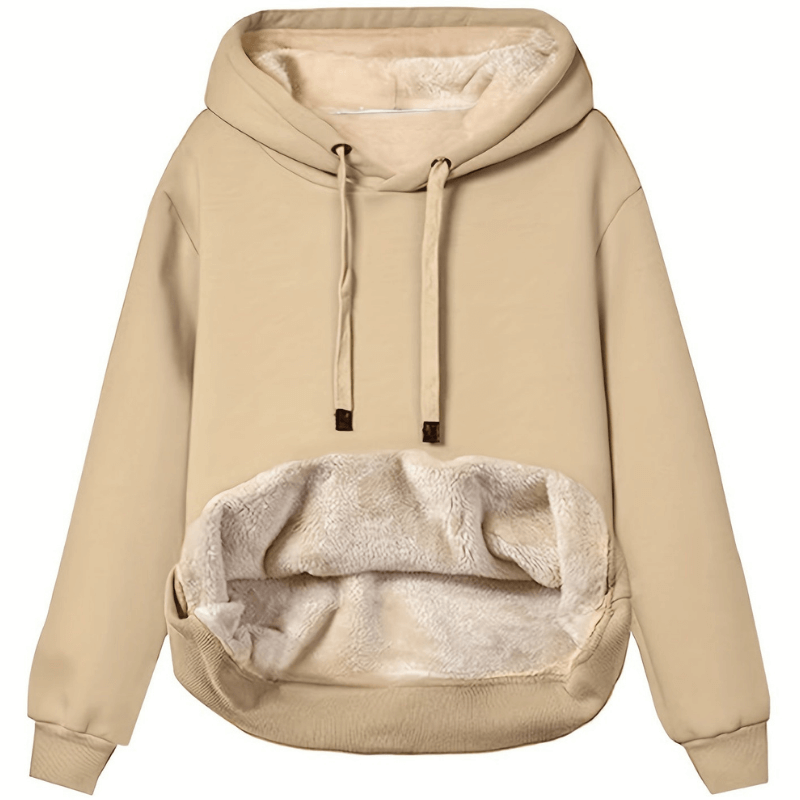 Amélie™ - Felpa con Cappuccio Reversibile in Microfibra