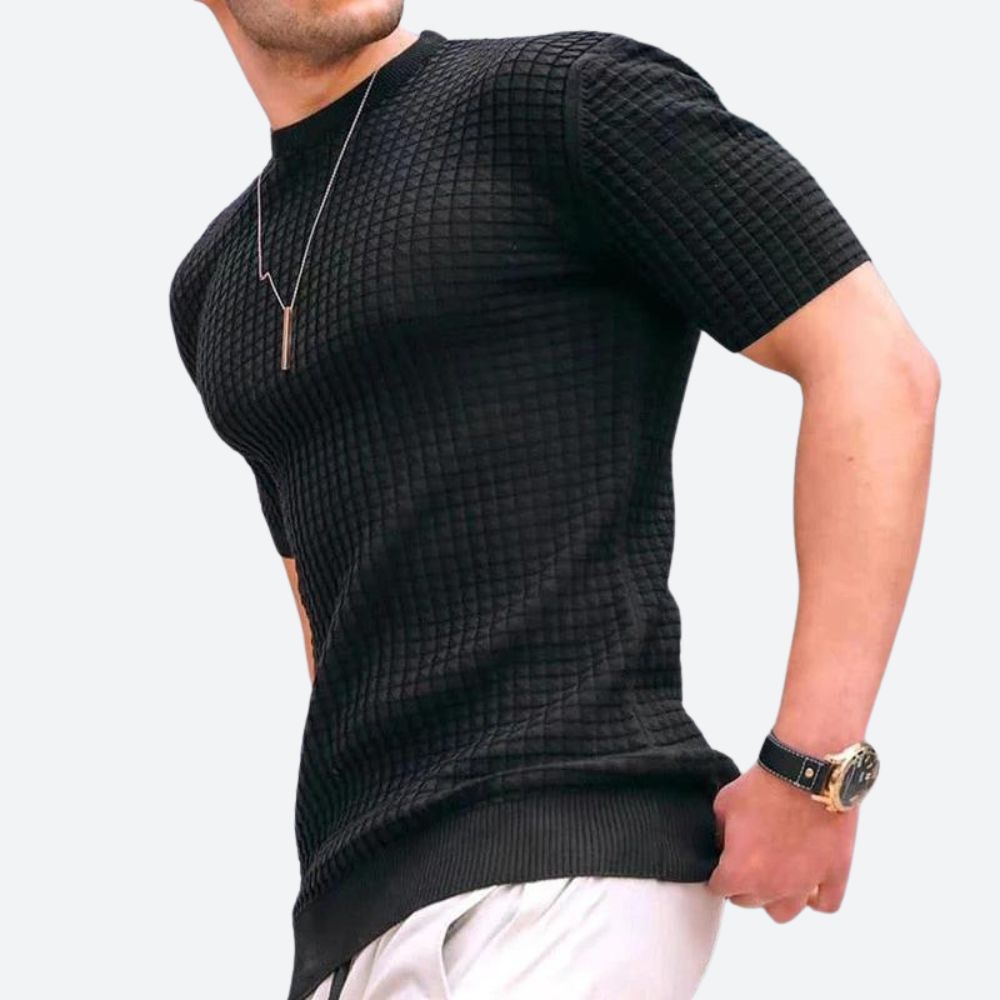 Tricou casual cu model 3D stilat - Grego