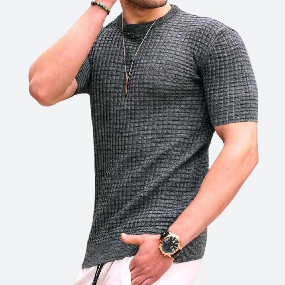 Tricou casual cu model 3D stilat - Grego