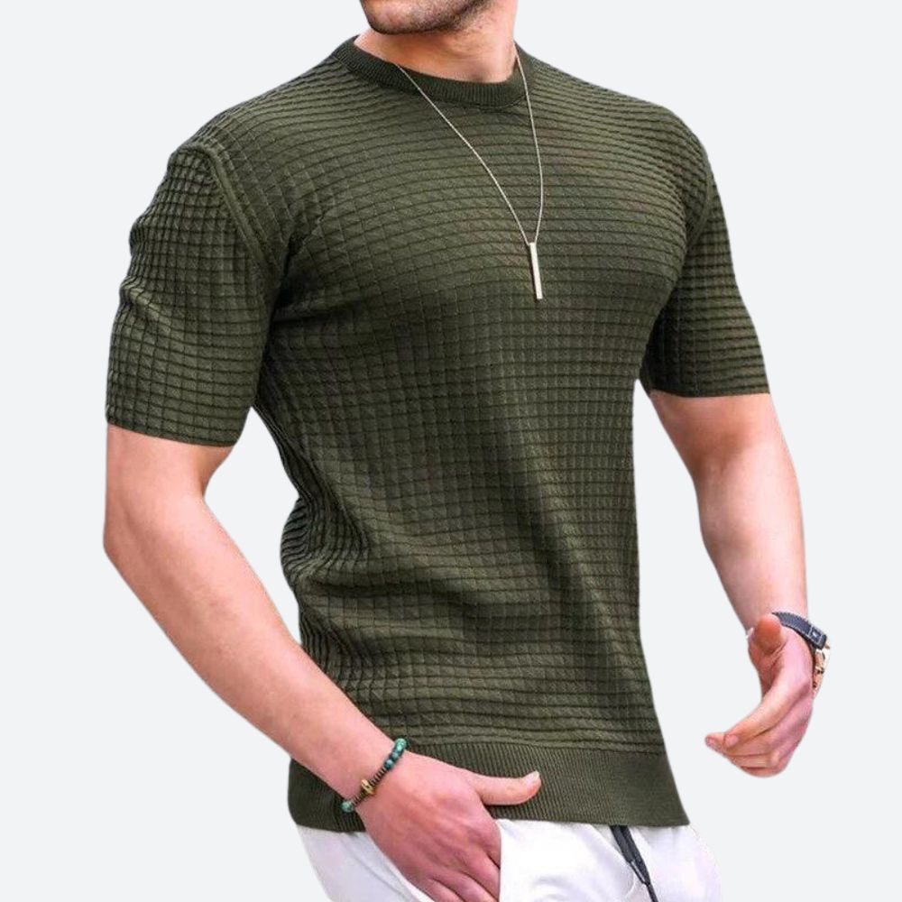 Tricou casual cu model 3D stilat - Grego