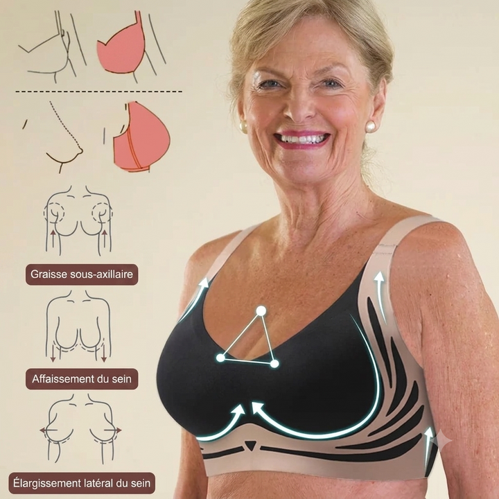 Soutien-gorge liftant femme sans armatures maintien respirant pour l'automne