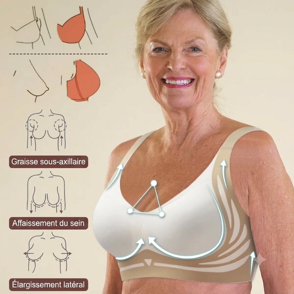Soutien-gorge liftant femme sans armatures maintien respirant pour l'automne