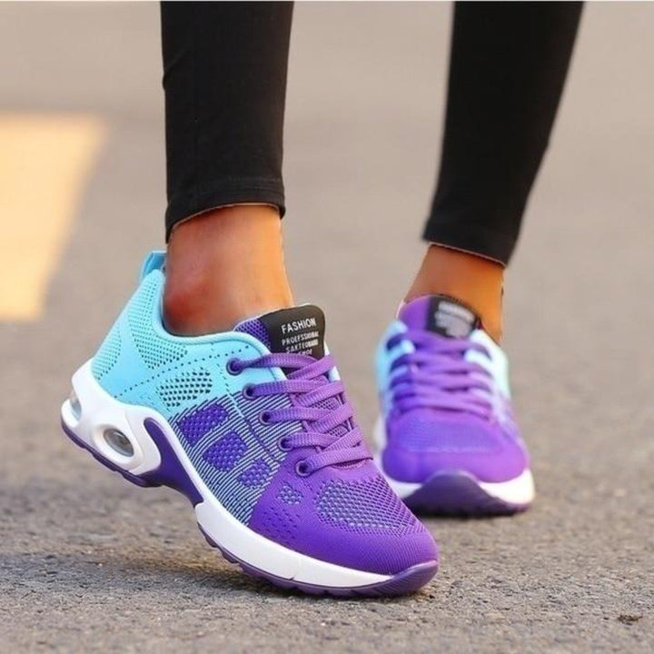 Breathable mesh women's baskets, summer shoes with cushioned sole
