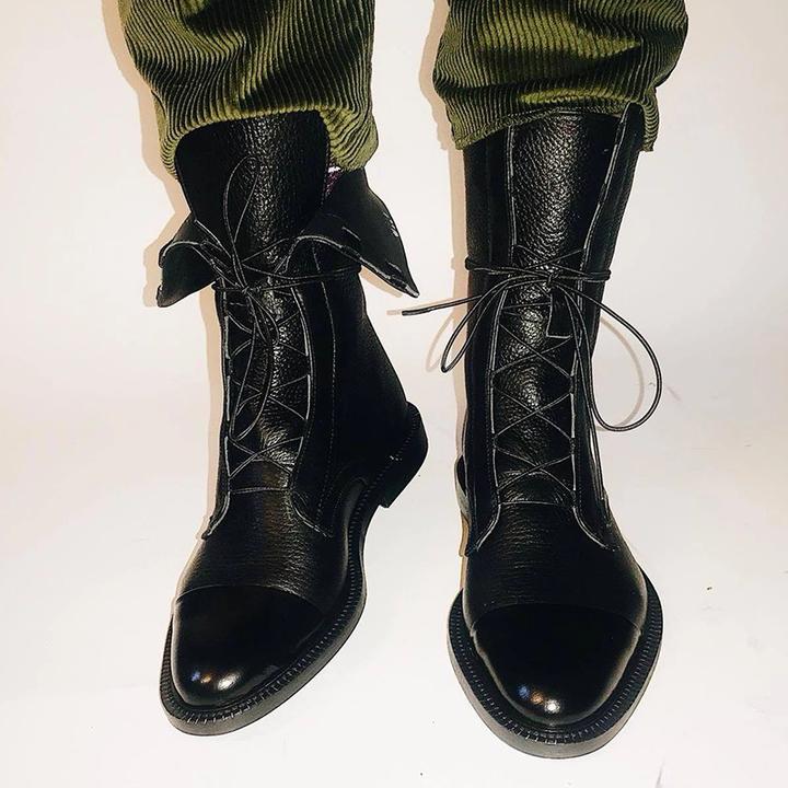 Bottes hautes en cuir pour femmes, classiques et élégantes, pour l’automne