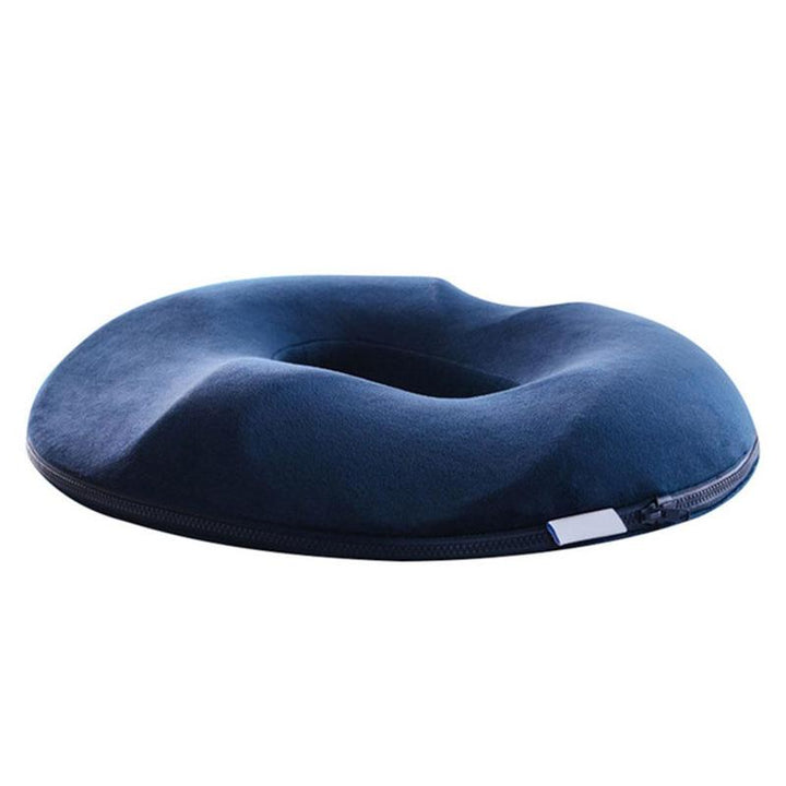 Coussin de siège en mousse à mémoire de forme, antidérapant et soulageant le coccyx.