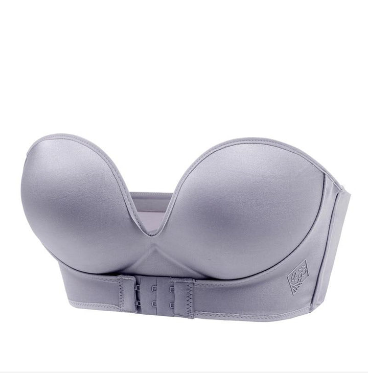 Soutien-gorge autoportant sans couture d'été push-up sans bretelles en coton