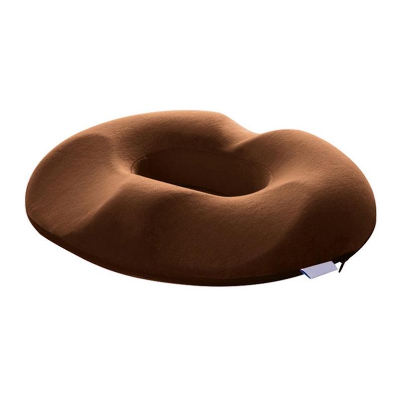 Coussin de siège en mousse à mémoire de forme, antidérapant et soulageant le coccyx.