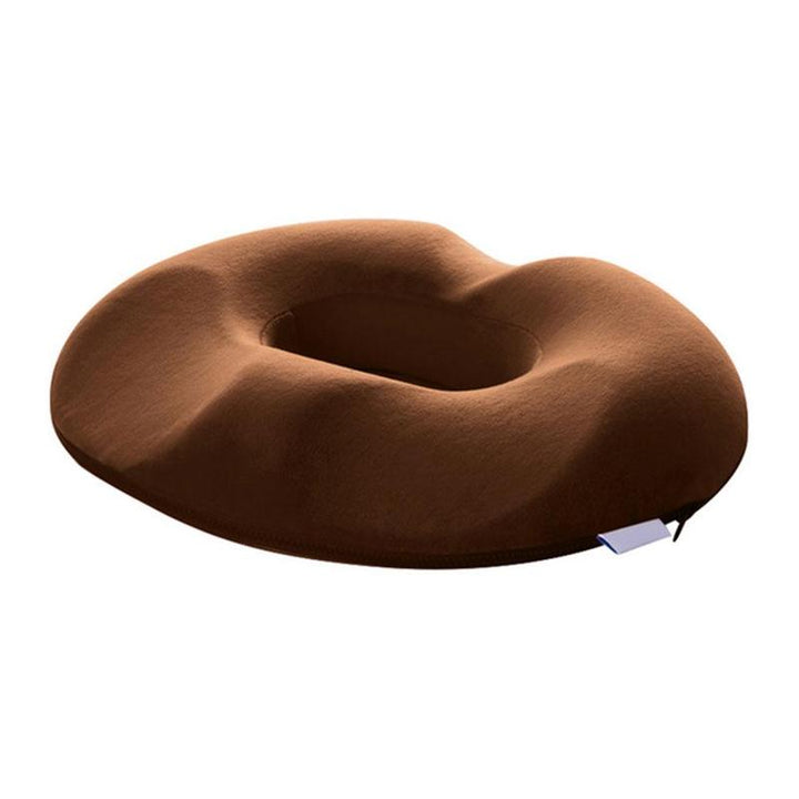 Coussin de siège en mousse à mémoire de forme, antidérapant et soulageant le coccyx.