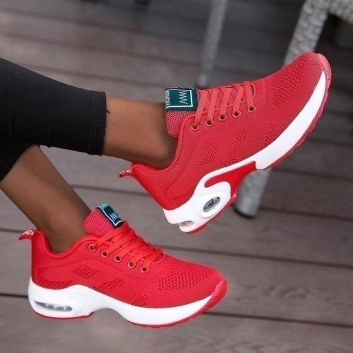 Breathable mesh women's baskets, summer shoes with cushioned sole