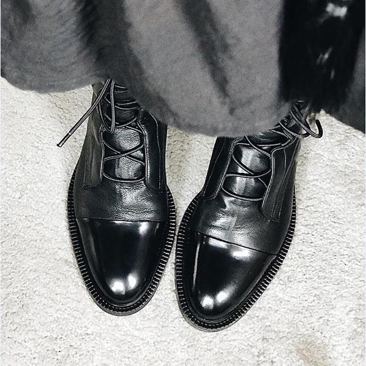 Bottes hautes en cuir pour femmes, classiques et élégantes, pour l’automne