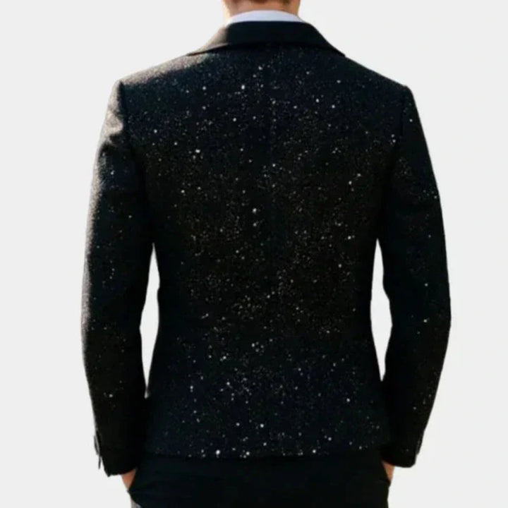 Veste de smoking pour homme en laine, de soirée, automnale et pailletée