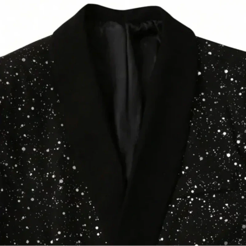 Veste de smoking pour homme en laine, de soirée, automnale et pailletée