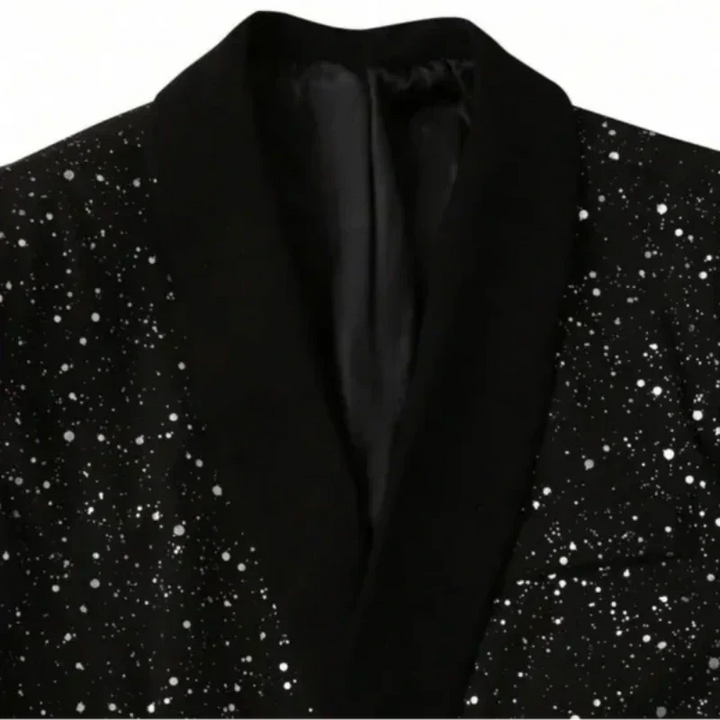 Veste de smoking pour homme en laine, de soirée, automnale et pailletée