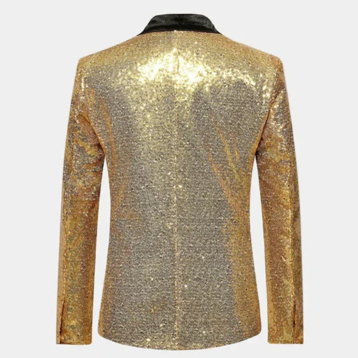 Veste de smoking homme en laine scintillante pour soirées d’automne