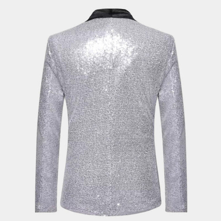 Veste de smoking homme en laine scintillante pour soirées d’automne
