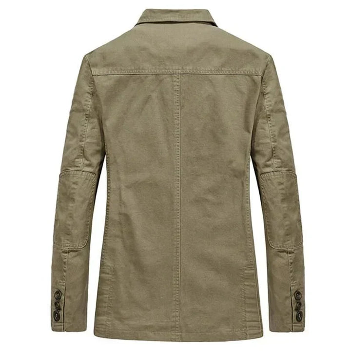 Veste légère en laine pour homme, à boutonnage simple, automnale et habillée