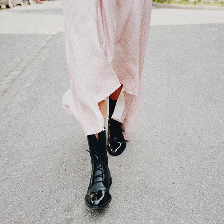 Bottes hautes en cuir pour femmes, classiques et élégantes, pour l’automne