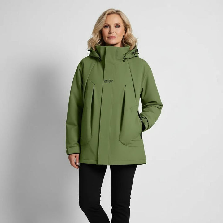 Veste à capuche mi-longue femme légère pour l’été coupe décontractée intemporelle
