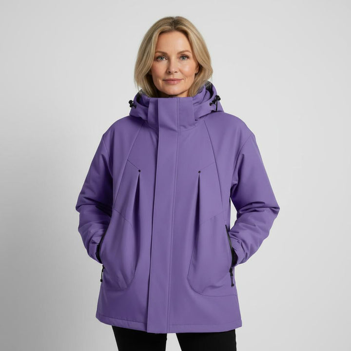 Veste à capuche mi-longue femme légère pour l’été coupe décontractée intemporelle