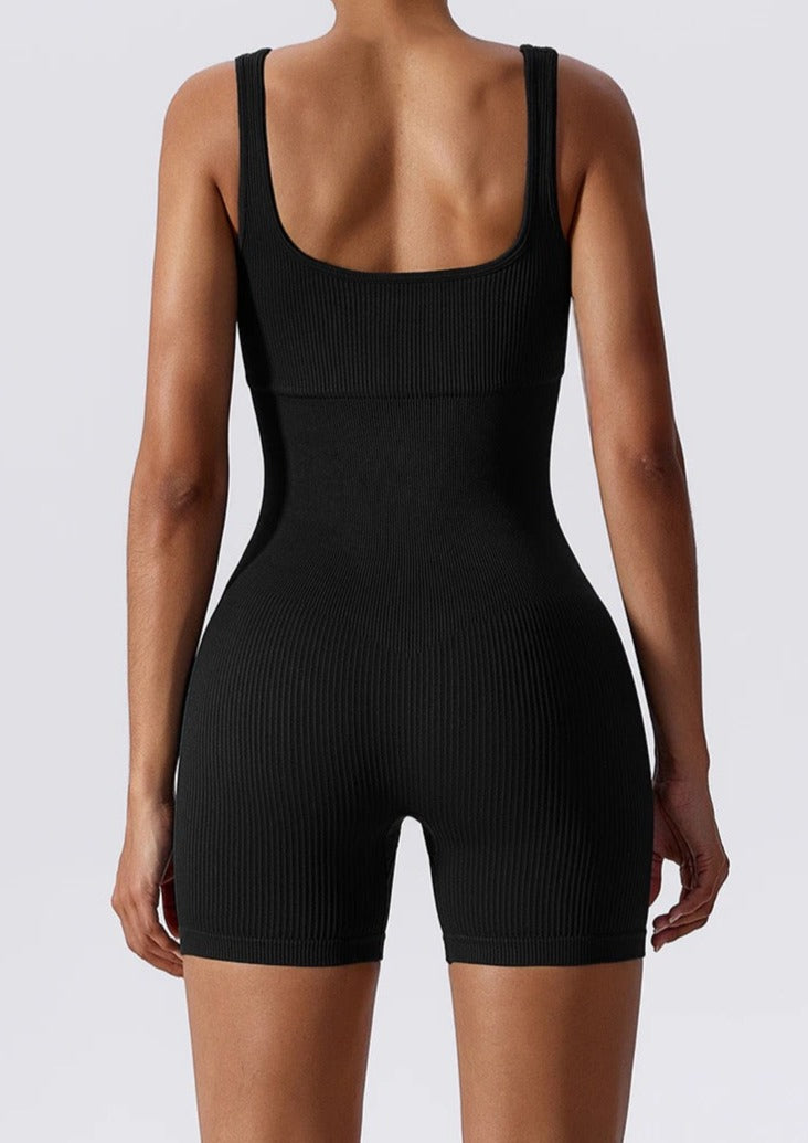 Body modelant pour femme, en coton côtelé, sans coutures, pour l'été, amincissant