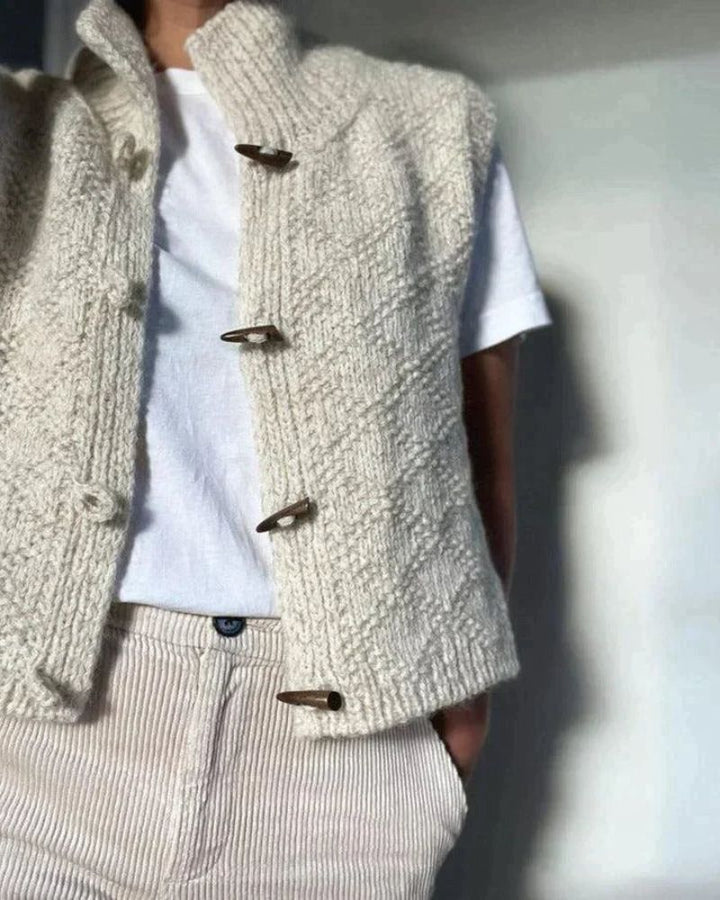 Gilet de costume élégant pour femme en viscose, idéal pour l’automne