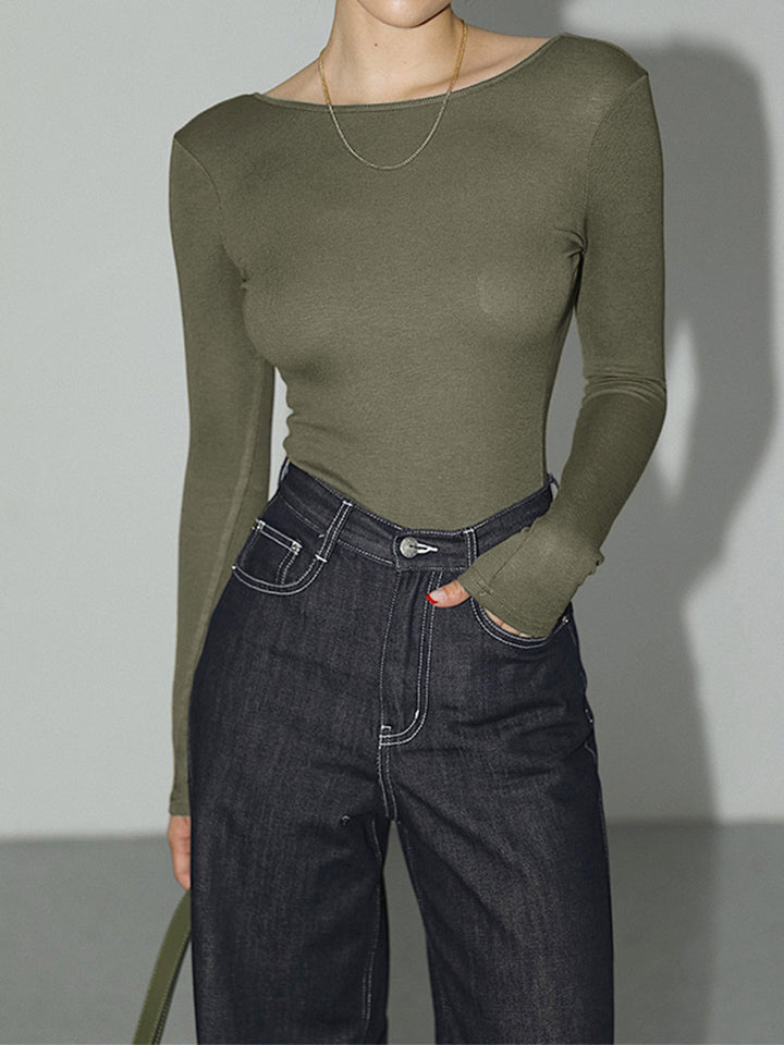 Body en coton pour femme dos nu pour l'été, coupe ajustée