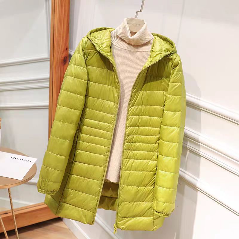 Claire™ - Giacca in Piumino di Cotone con Cappuccio