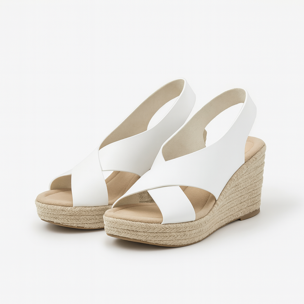 Sandales d'été pour femmes – Sandales orthopédiques en cuir avec semelle confortable