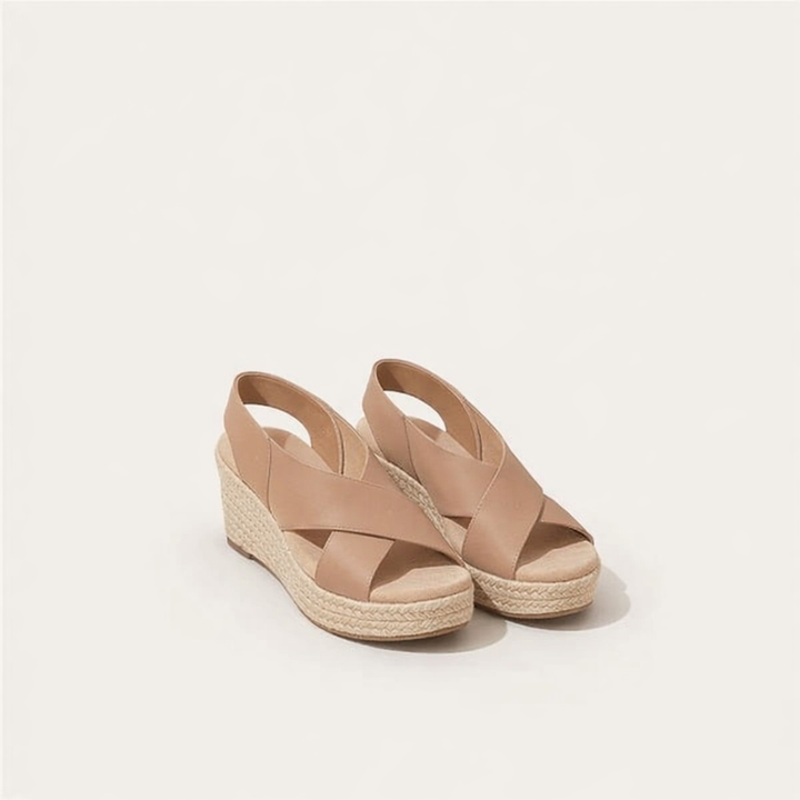 Sandales d'été pour femmes – Sandales orthopédiques en cuir avec semelle confortable