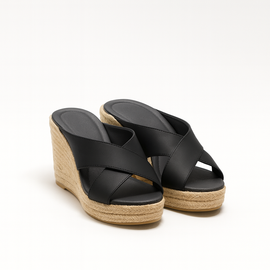 Sandales d'été pour femmes – Sandales orthopédiques en cuir avec semelle confortable