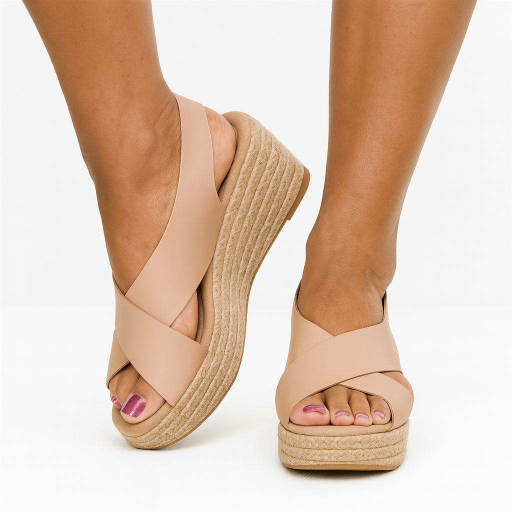 Sandales d'été pour femmes – Sandales orthopédiques en cuir avec semelle confortable