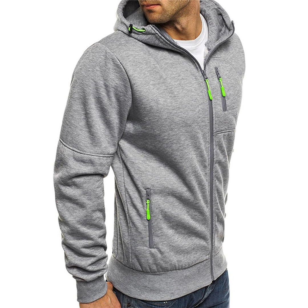 JACKS - Felpa con cappuccio e zip da uomo