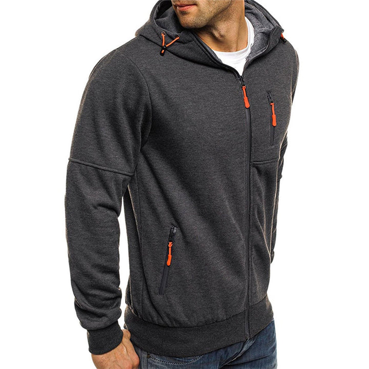 JACKS - Felpa con cappuccio e zip da uomo