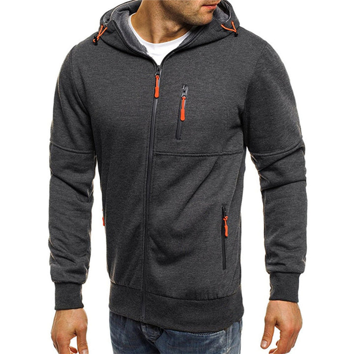 JACKS - Felpa con cappuccio e zip da uomo