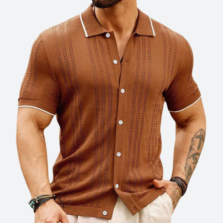 Polo de lujo de punto para hombres - Jacob