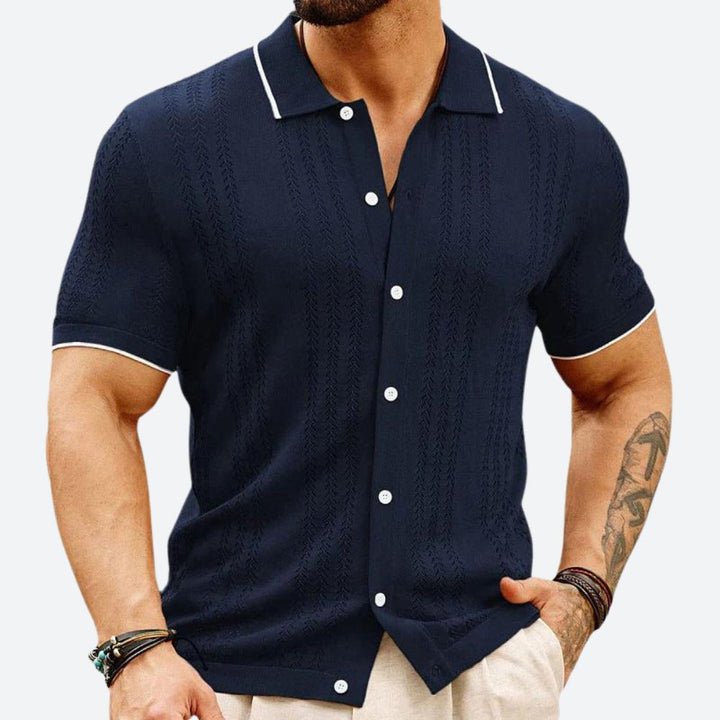Polo de lujo de punto para hombres - Jacob