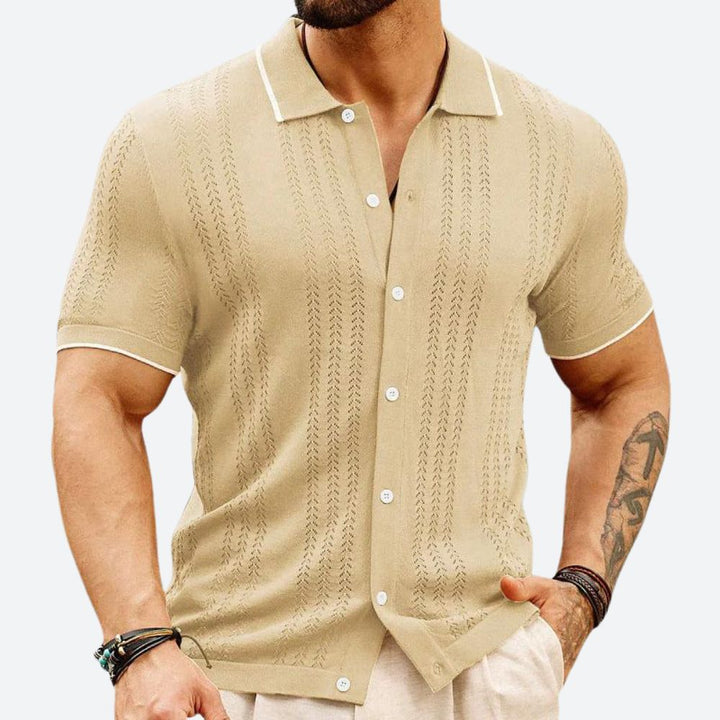 Polo de lujo de punto para hombres - Jacob
