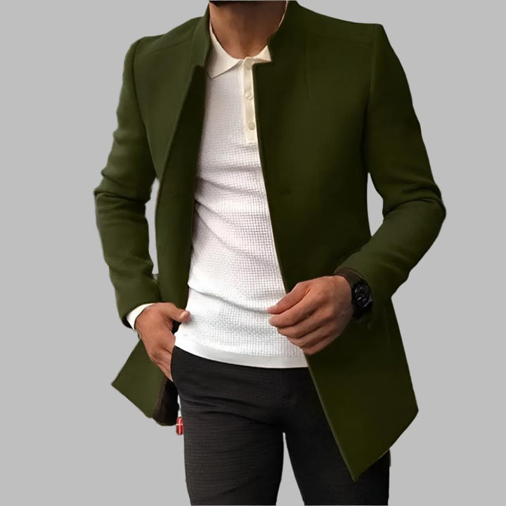 Alain™ - Elegante Cappotto Uomo in Lana