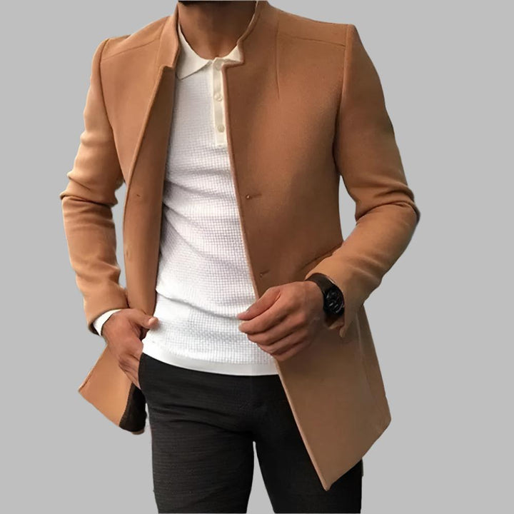 Alain™ - Elegante Cappotto Uomo in Lana