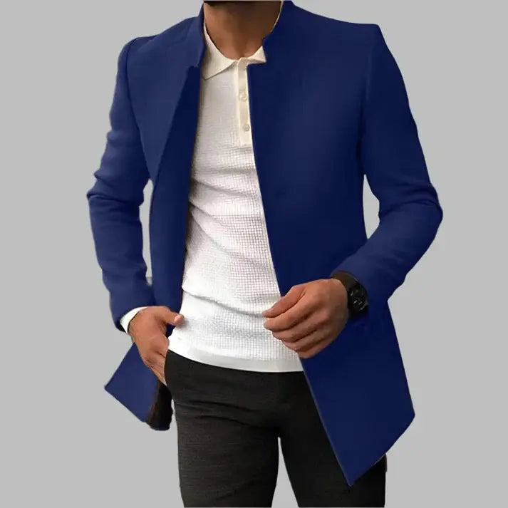 Alain™ - Elegante Cappotto Uomo in Lana